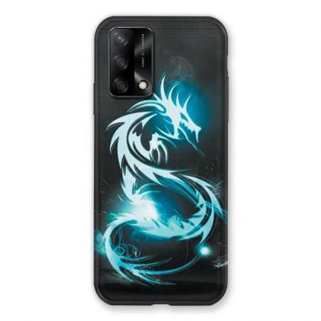 Coque Pour Oppo A54 5G / A74 5G Dragon Bleu