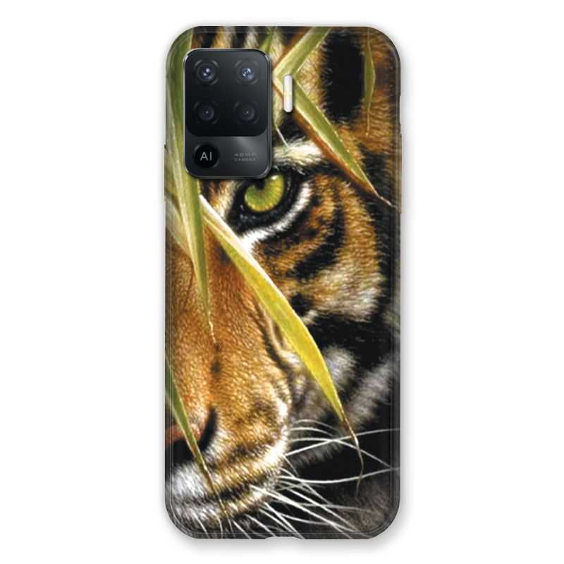 Coque Pour Oppo A94 5G Oeil Tigre