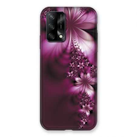 Coque Pour Oppo A54 5G / A74 5G Fleur Violette Montante