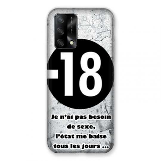Coque Pour Oppo A54 5G / A74 5G Humour 18 Ans
