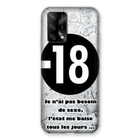 Coque Pour Oppo A54 5G / A74 5G Humour 18 Ans
