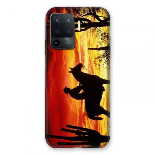 Coque Pour Oppo A94 5G Cow Boy Soleil