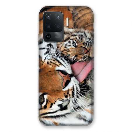 Coque Pour Oppo A94 5G Bebe Tigre