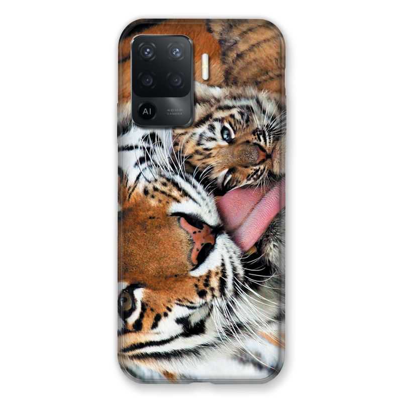 Coque Pour Oppo A94 5G Bebe Tigre