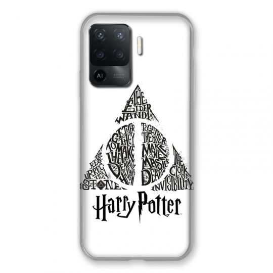 Coque Pour Oppo A94 5G WB License Harry Potter Triangle Blanc