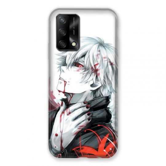 Coque Pour Oppo A54 5G / A74 5G Manga Kaneki Blanc