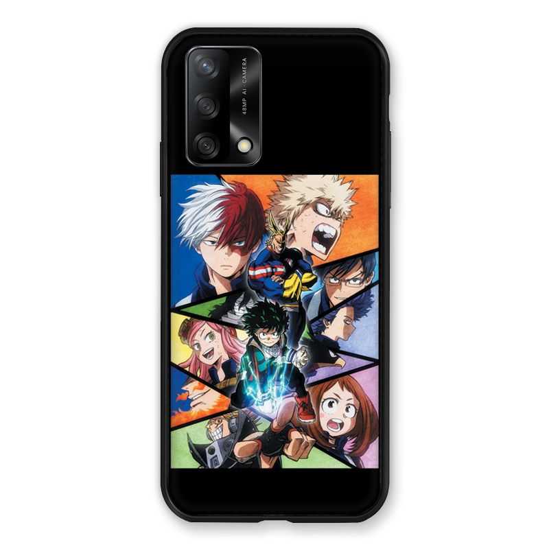 Coque Pour Oppo A54 5G / A74 5G Manga My Hero Academia Noir