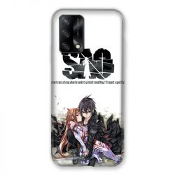 Coque Pour Oppo A54 5G / A74 5G Manga SAO sword Art Online Blanc