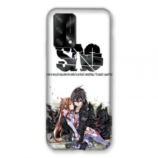 Coque Pour Oppo A54 5G / A74 5G Manga SAO sword Art Online Blanc