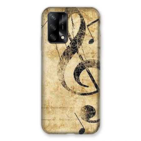 Coque Pour Oppo A54 5G / A74 5G Musique Clé Sol Vintage