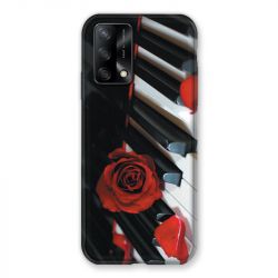 Coque Pour Oppo A54 5G / A74 5G Musique Rose Piano