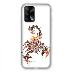 Coque Pour Oppo A54 5G / A74 5G Scorpion Blanc