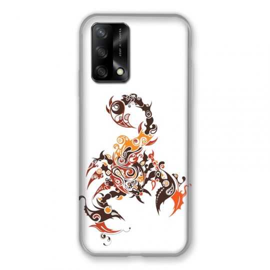 Coque Pour Oppo A54 5G / A74 5G Scorpion Blanc