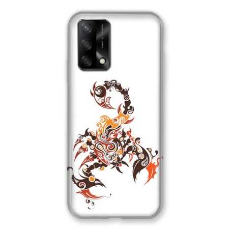 Coque Pour Oppo A54 5G / A74 5G Scorpion Blanc