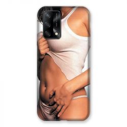 Coque Pour Oppo A54 5G / A74 5G Sexy Tee Shirt Blanc