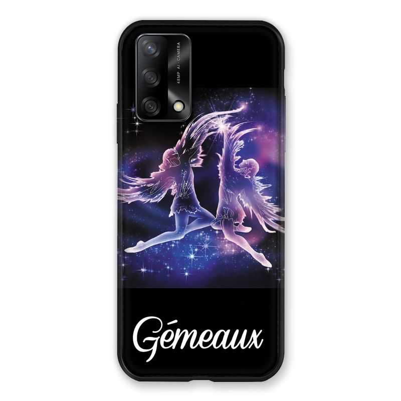 Coque Pour Oppo A54 5G / A74 5G Signe Zodiaque 2 Gémeaux