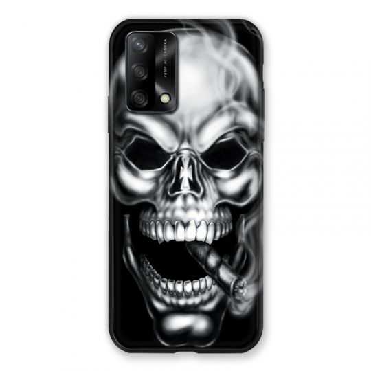 Coque Pour Oppo A54 5G / A74 5G Tete de Mort Fume