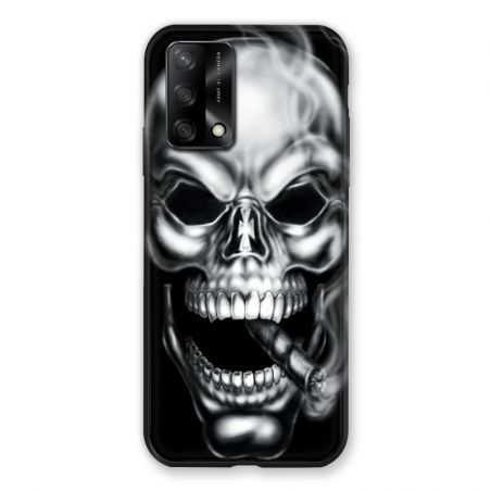 Coque Pour Oppo A54 5G / A74 5G Tete de Mort Fume