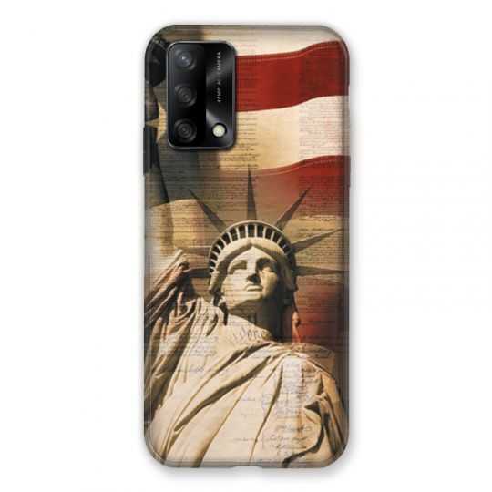 Coque Pour Oppo A54 5G / A74 5G Amerique USA Statue liberté