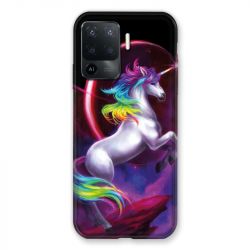 Coque Pour Oppo A94 5G Licorne Arc en ciel
