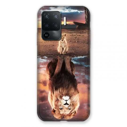 Coque Pour Oppo A94 5G Lion Reflet