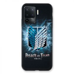 Coque Pour Oppo A94 5G Manga Attaque Titans Noir