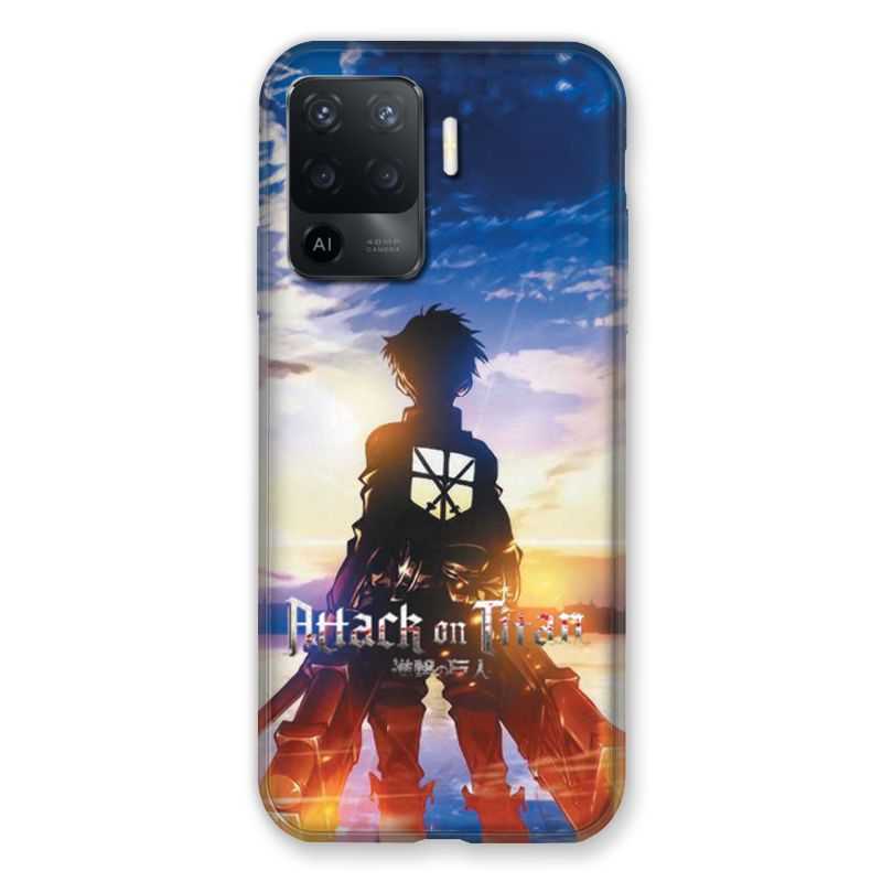 Coque Pour Oppo A94 5G Manga Attaque Titans Soleil