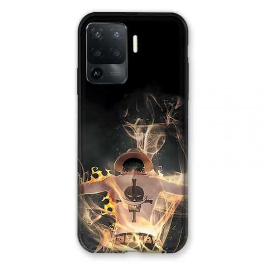 Coque Pour Oppo A94 5G Manga One Piece Ace Noir
