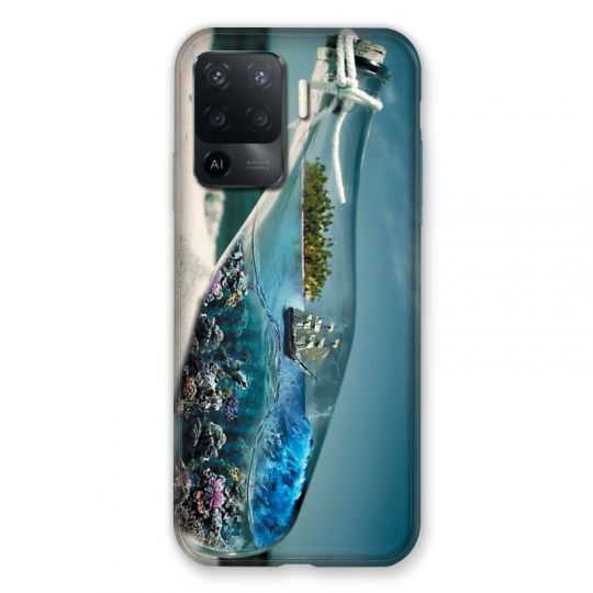 Coque Pour Oppo A94 5G Mer Bouteille