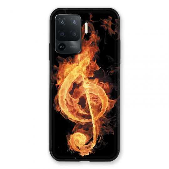 Coque Pour Oppo A94 5G Musique Clé Sol Feu N