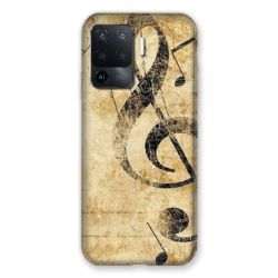 Coque Pour Oppo A94 5G Musique Clé Sol Vintage