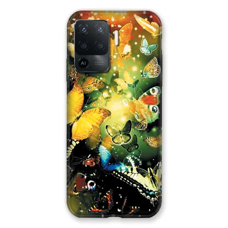 Coque Pour Oppo A94 5G Papillon Jaune