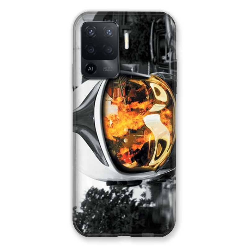 Coque Pour Oppo A94 5G Pompier Casque Feu