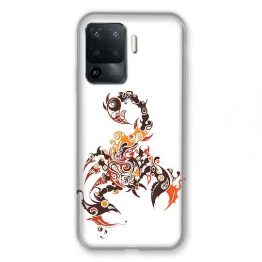 Coque Pour Oppo A94 5G Scorpion Blanc