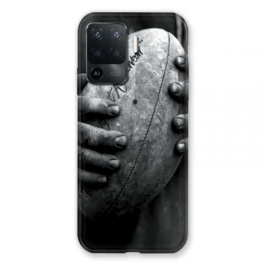 Coque Pour Oppo A94 5G Rugby Ballon Vintage