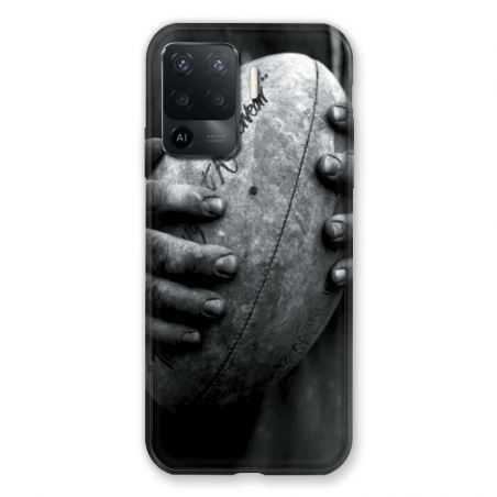 Coque Pour Oppo A94 5G Rugby Ballon Vintage