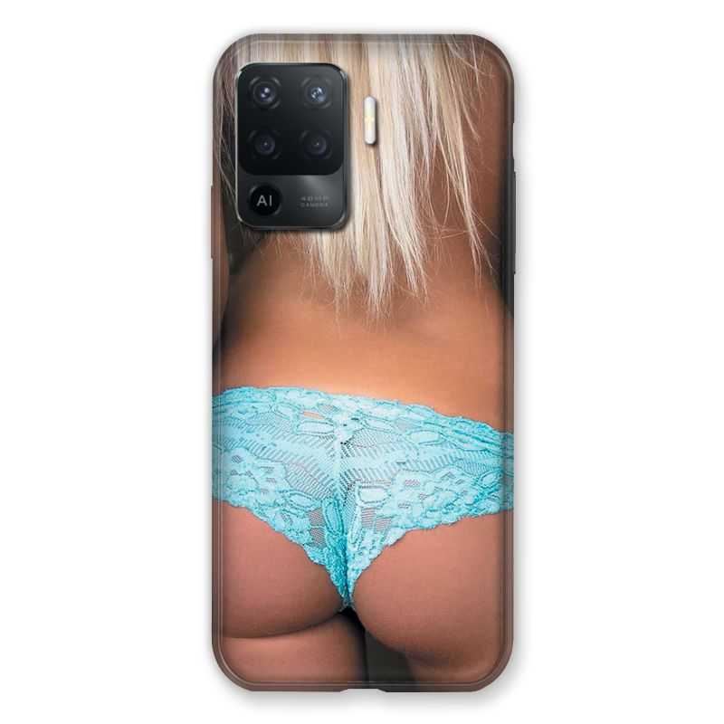 Coque Pour Oppo A94 5G Sexy Tanga Bleu