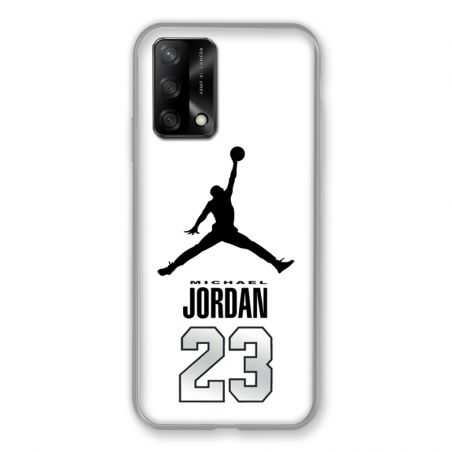 Coque Pour Oppo A54 5G / A74 5G Jordan 23 Blanc