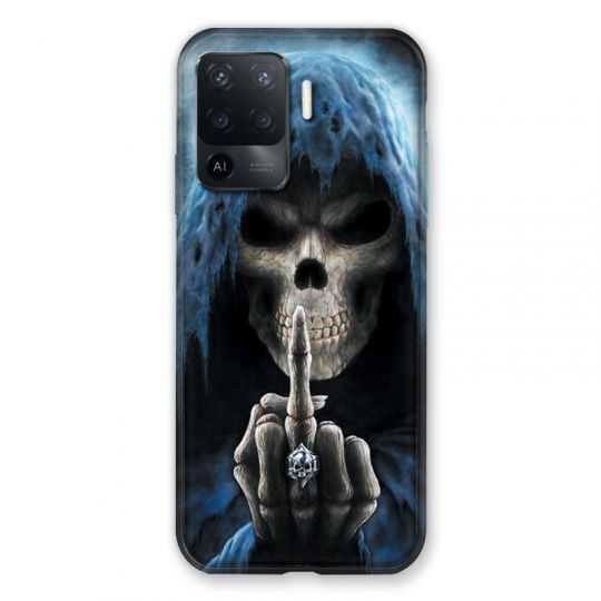 Coque Pour Oppo A94 5G Tete de Mort Doigt