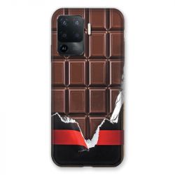 Coque Pour Oppo A94 5G Trompe Oeil Chocolat