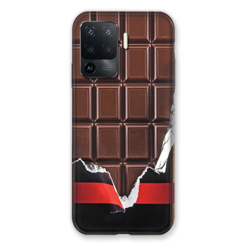 Coque Pour Oppo A94 5G Trompe Oeil Chocolat