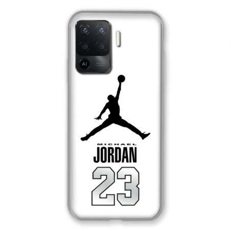 Coque Pour Oppo A94 5G Jordan 23 Blanc