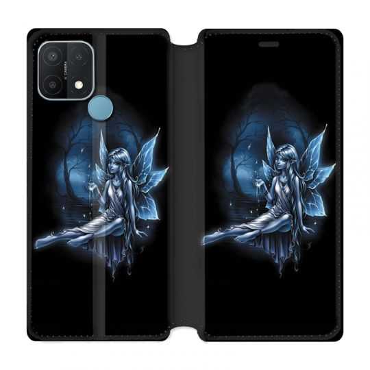 Housse Cuir Portefeuille Pour Oppo A15 Fee Bleu