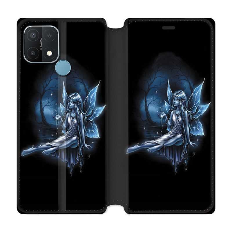Housse Cuir Portefeuille Pour Oppo A15 Fee Bleu