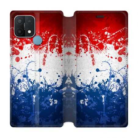 Housse Cuir Portefeuille Pour Oppo A15 France Eclaboussure