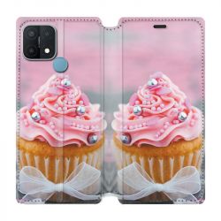 Housse Cuir Portefeuille Pour Oppo A15 Cupcake