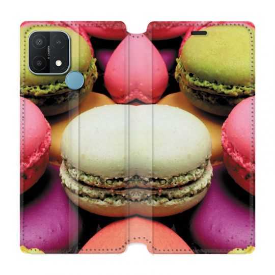 Housse Cuir Portefeuille Pour Oppo A15 Macaron