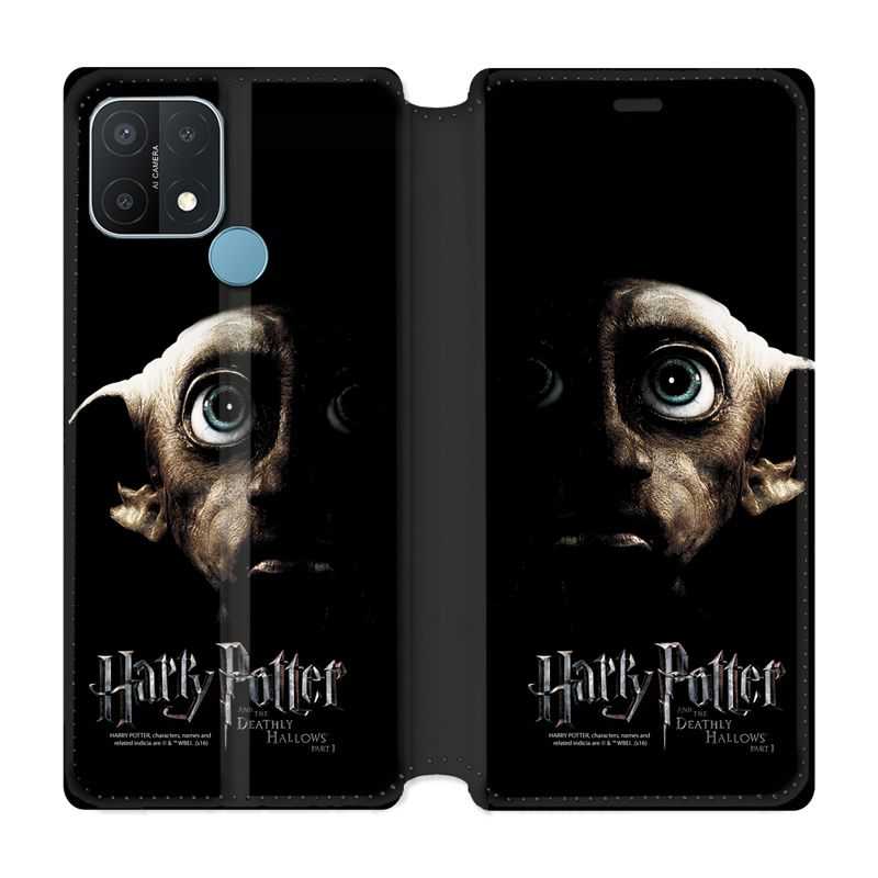 Housse Cuir Portefeuille Pour Oppo A15 WB License Harry Potter Hollows Dobby