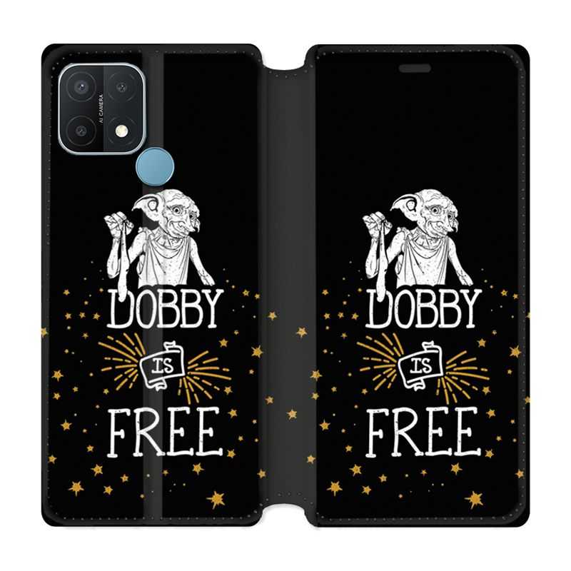 Housse Cuir Portefeuille Pour Oppo A15 WB License Harry Potter Dobby Free N
