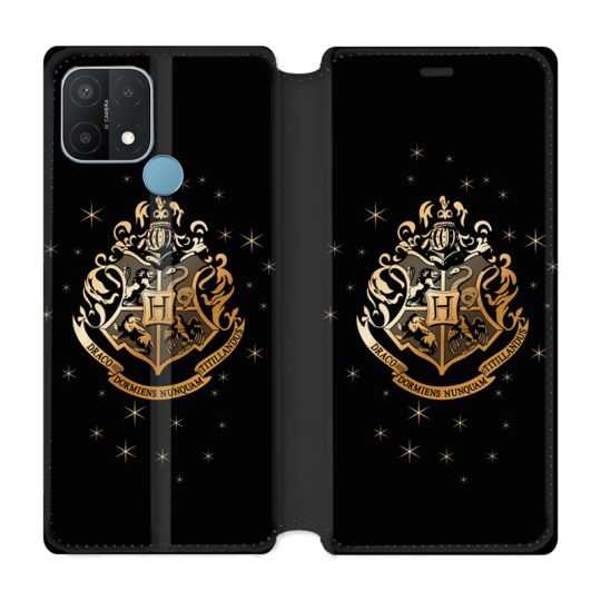 Housse Cuir Portefeuille Pour Oppo A15 WB License Harry Potter Poudlard